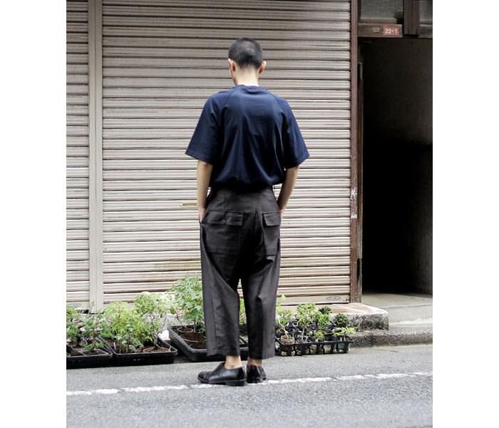 SCYE サイ テーパード パンツ フィンクスコットン モールスキン