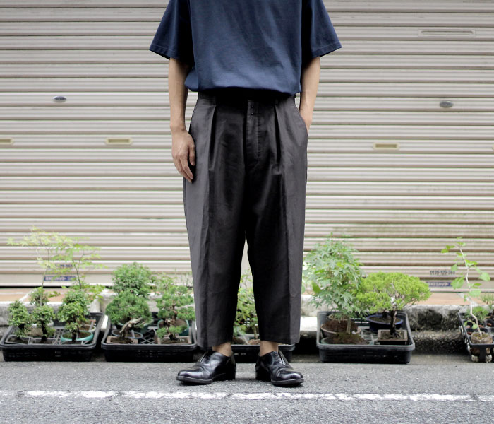 D.HYGEN - Salt-Shrunk Washed Border Striped Layered Cargo