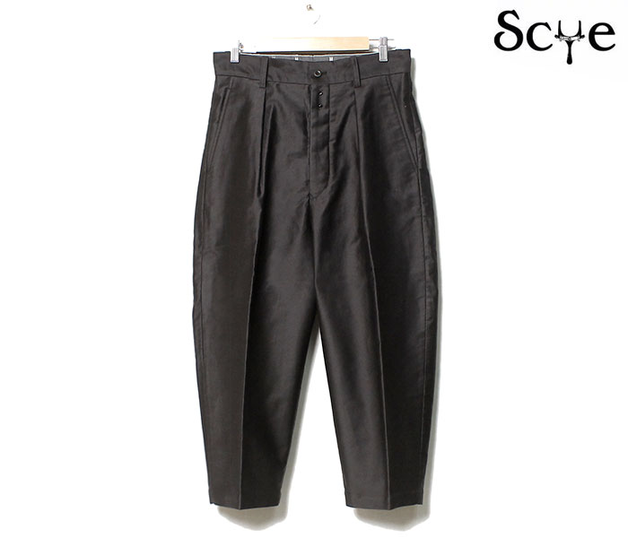 SCYE サイ テーパード パンツ フィンクスコットン モールスキン