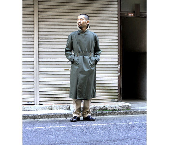 SCYE BASICS サイベーシックス ダークオリーブ ギャバジン タイ SCYE BASICS サイベーシックス ダークオリーブ ギャバジン タイ