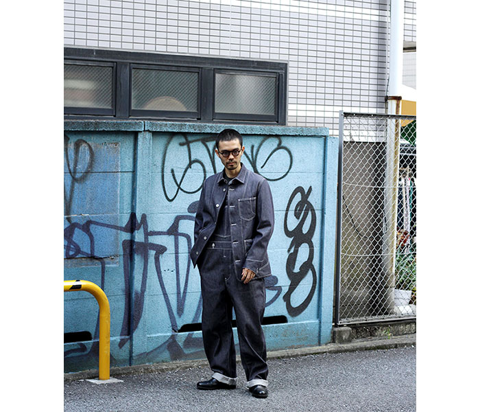 SCYE BASICS サイベーシックス ライトデニム カバーオール SCYE BASICS サイベーシックス ライトデニム カバーオール