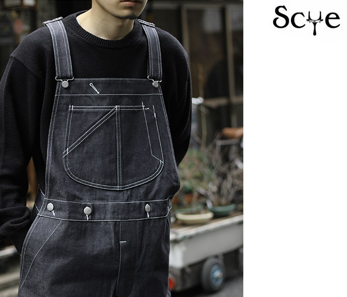 SCYE BASICS サイベーシックス Lightweight Denim Bib Overall