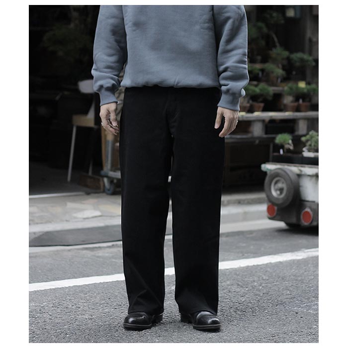 SCYE サイ ストレッチ コットン ドリル ワイド テーパード