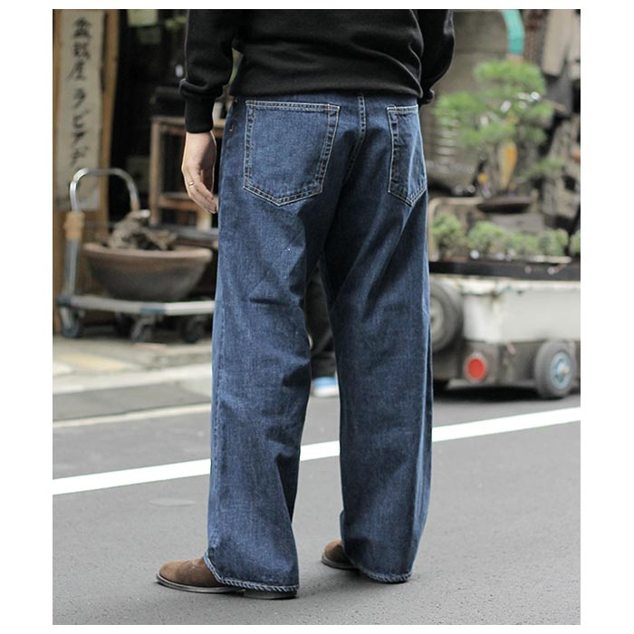 Selvedge Denim Used Wash Wide Leg Jeans | Scye(サイ