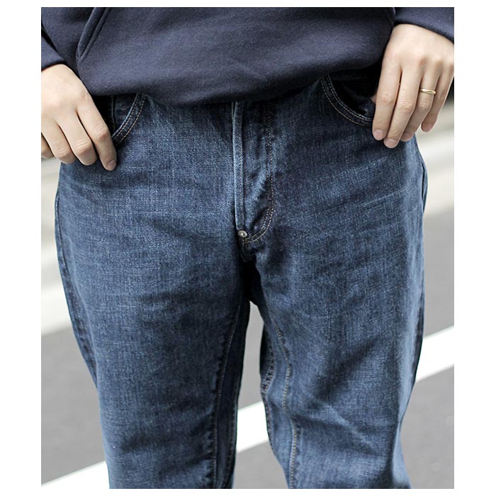 SCYE サイ ユーズドウォッシュ ペグトップ デニム Selvedge