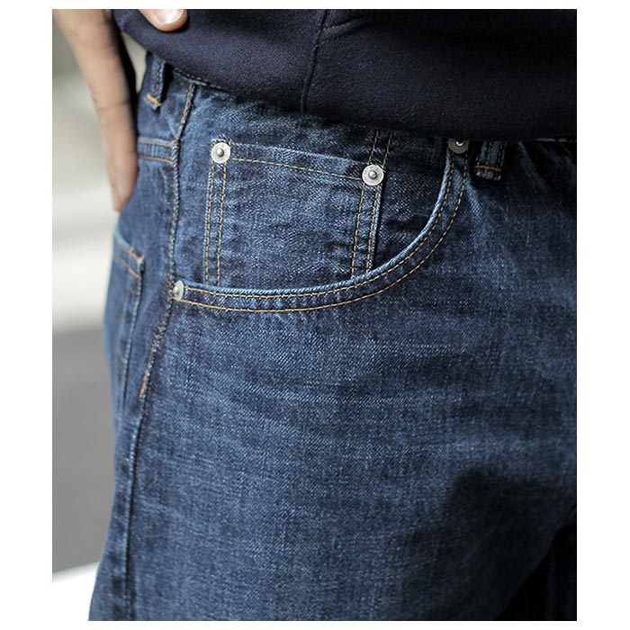SCYE サイ ユーズドウォッシュ ペグトップ デニム Selvedge