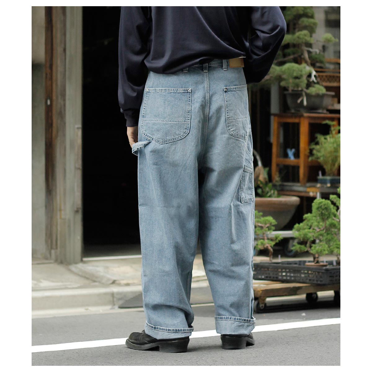 スキュー SKEWed ストーンウォッシュ ペインターパンツ 11W