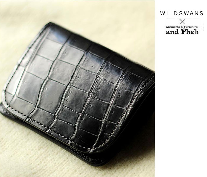 WILDSWANS ワイルドスワンズ 別注CROCODILE LEATHER MINI WALLET