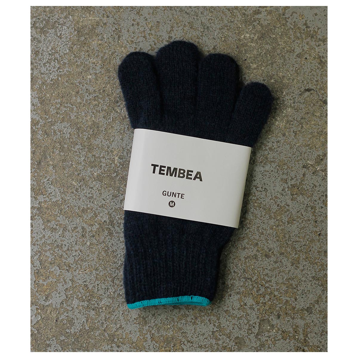 未使用　TEMBEA ウールマフラー GUNTE ネイビー 10月10日(土)販売開始!!TEMBEA テンベア ウール グンテ GUNTE (TMB