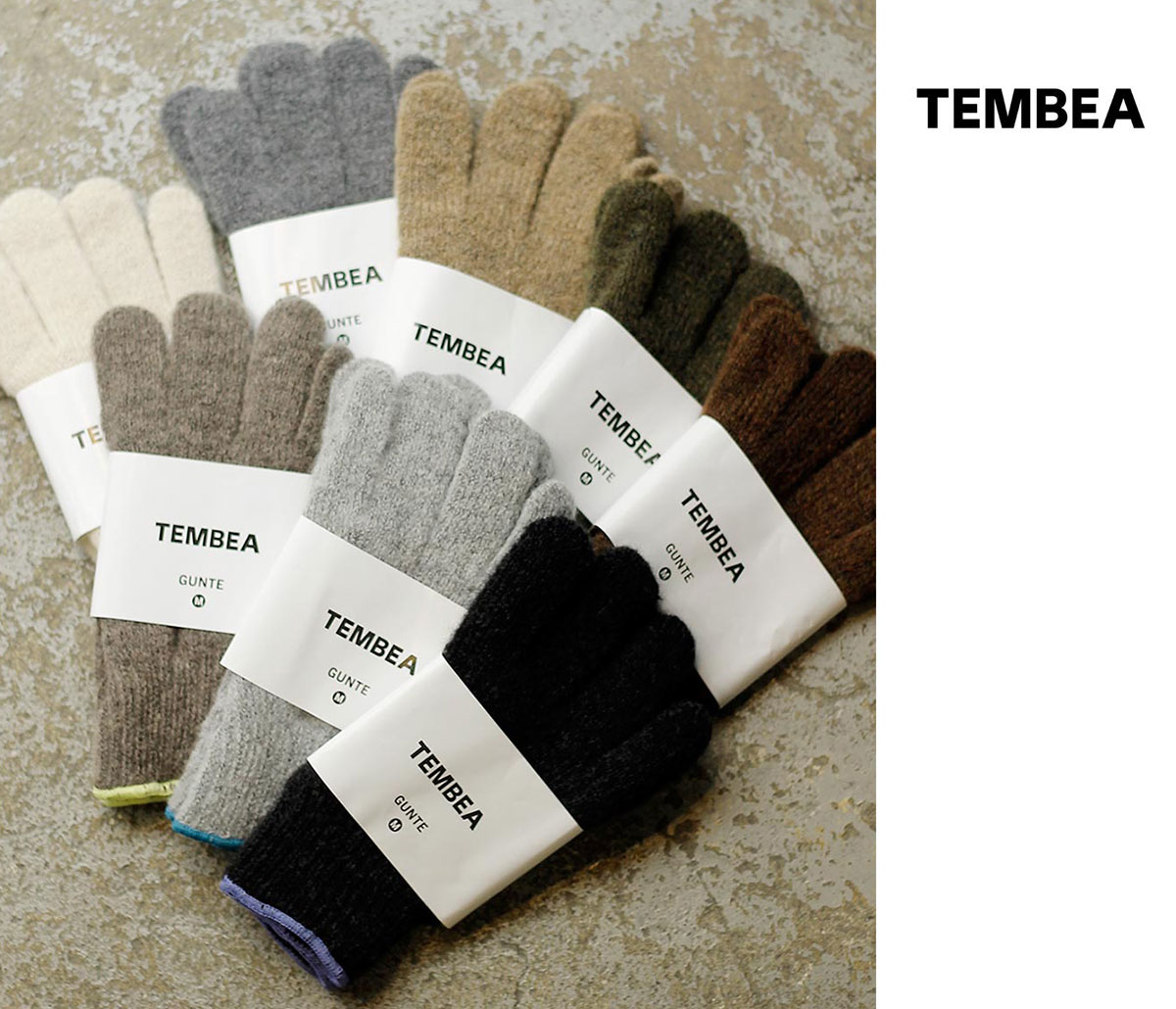 TEMBEA テンベア ウール グンテ GUNTE (TMB-GNT1-25AW)｜アンドフェブ