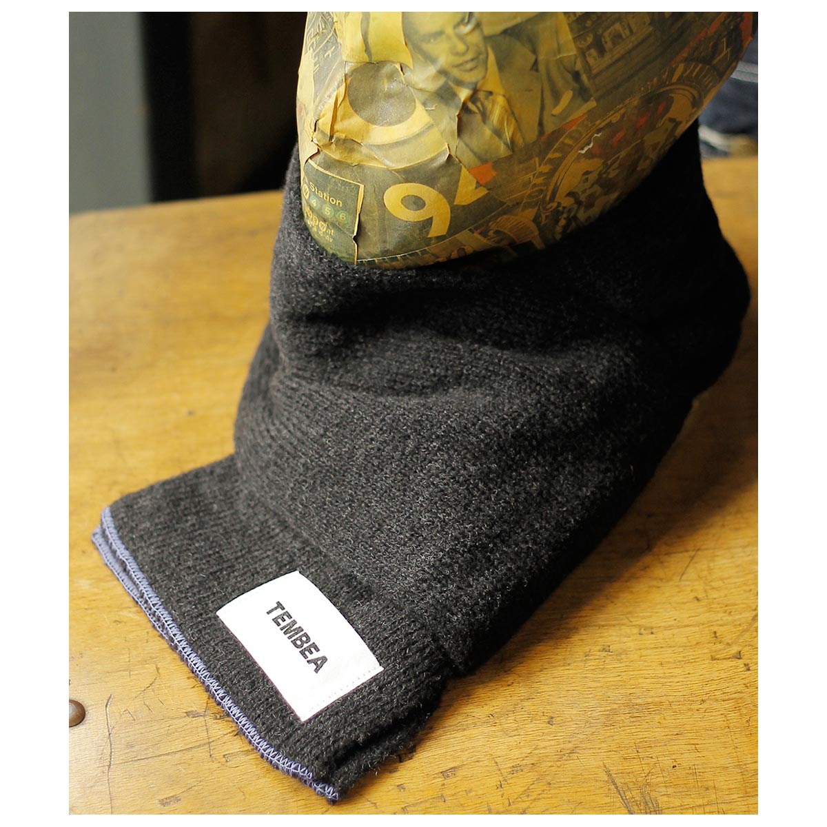 【未着用】TEMBEA　マフラー　CHARCOAL/LAVENDER TEMBEA（テンベア）の「TEMBEA/テンベア MUFFLER / マフラー（マフラー