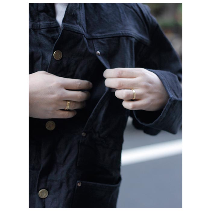 テンダー TENDER Co. デニムジャケット ブラックホール染め