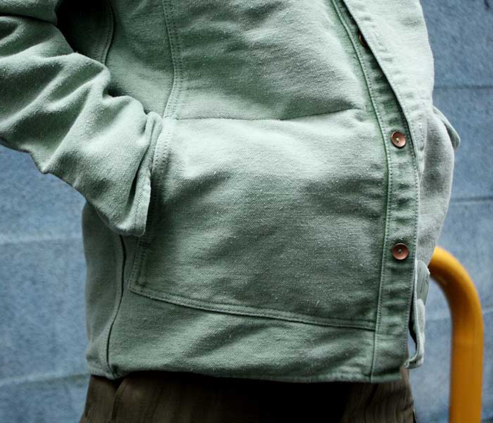 テンダー TENDER Co. ヤヌスシャツ ビリジアン JANUS SHIRT UNFINISHED