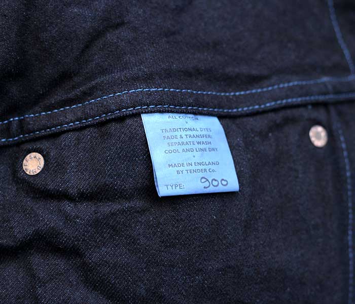 テンダー TENDER Co. 10周年モデル WOAD DYE デニム ジャケット