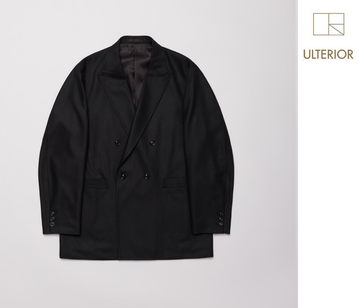TROVE 23AW カシミヤウールジャケット アルテリア ULTERIOR ウール カシミヤ パナマ クロス ダブル