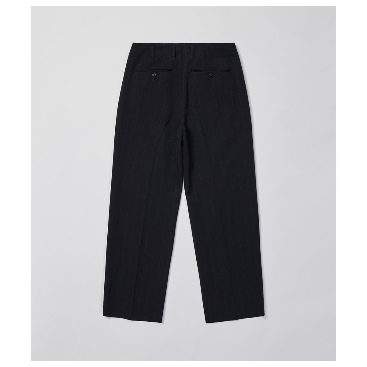アルテリア ULTERIOR ウール 和紙 ストライプ タック トラウザー WOOL