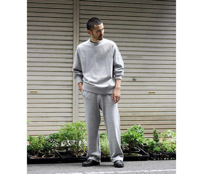 アルテリア ULTERIOR ESSENTIAL LINE スウェット 杢グレー アルテリア ULTERIOR ESSENTIAL LINE スウェット 杢グレー