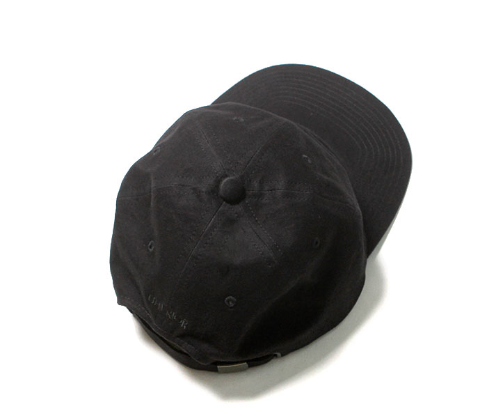 ULTERIOR WASHED BIZEN GABARDINE 6 PANELED CAP - BLACK - PURAS