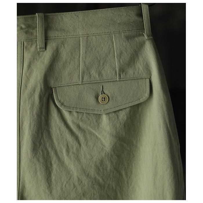 アルテリア ULTERIOR 備前ギャバジン タックパンツ WASHED BIZEN