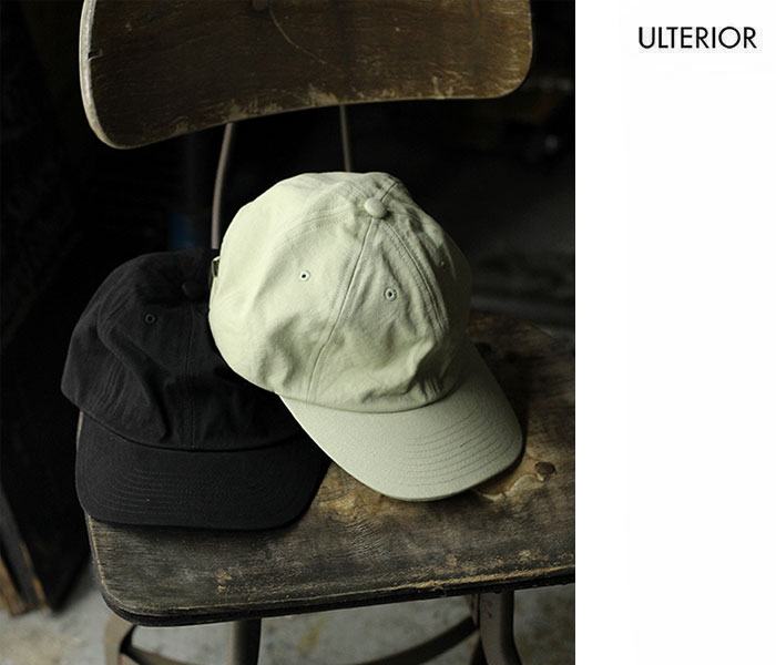 多様な 備前ギャバジン ULTERIOR アルテリア 6パネル WASHED キャップ 帽子