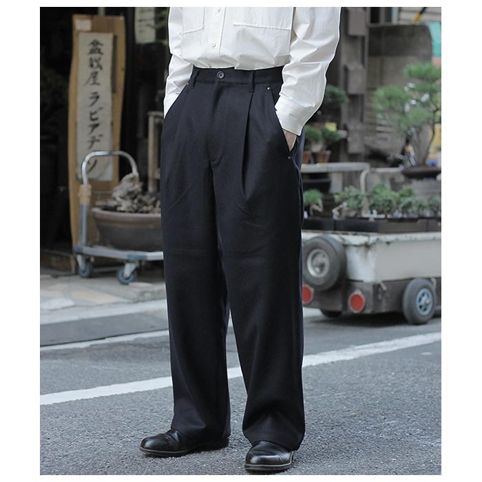 アルテリア ULTERIOR コットンリネン ブロークン ツイル ワイド