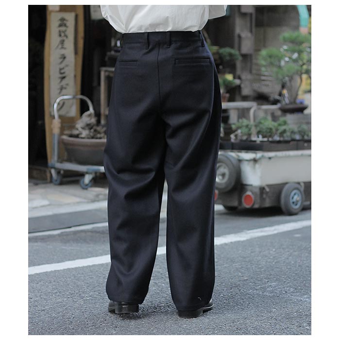 ULTERIOR(ｱﾙﾃﾘｱ) / Super Fine Wool Light Melton Wide Pants