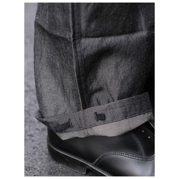 ULTERIOR シャンブレーギャバジンミルトラウザー トープ サイズ5 ulpt23ec01u.jpg