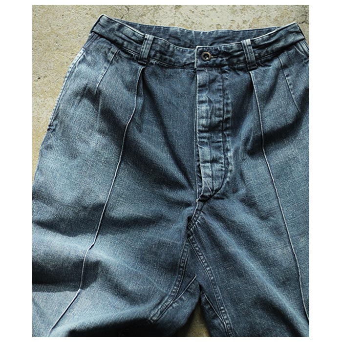 アルテリア ULTERIOR ネップド オールド デニム M52 トラウザー アルテリア ULTERIOR ネップド オールド デニム M52 トラウザー
