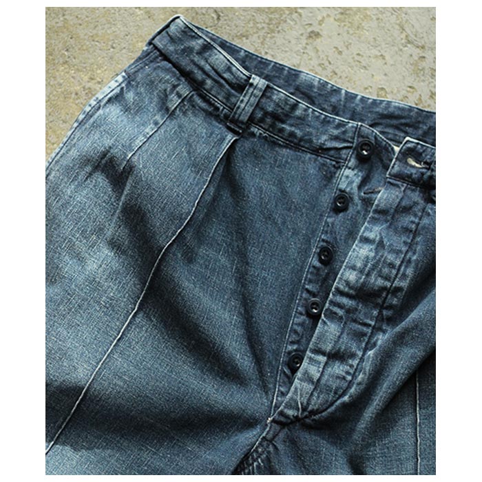 アルテリア ULTERIOR ネップド オールド デニム M52 トラウザー アルテリア ULTERIOR ネップド オールド デニム M52 トラウザー
