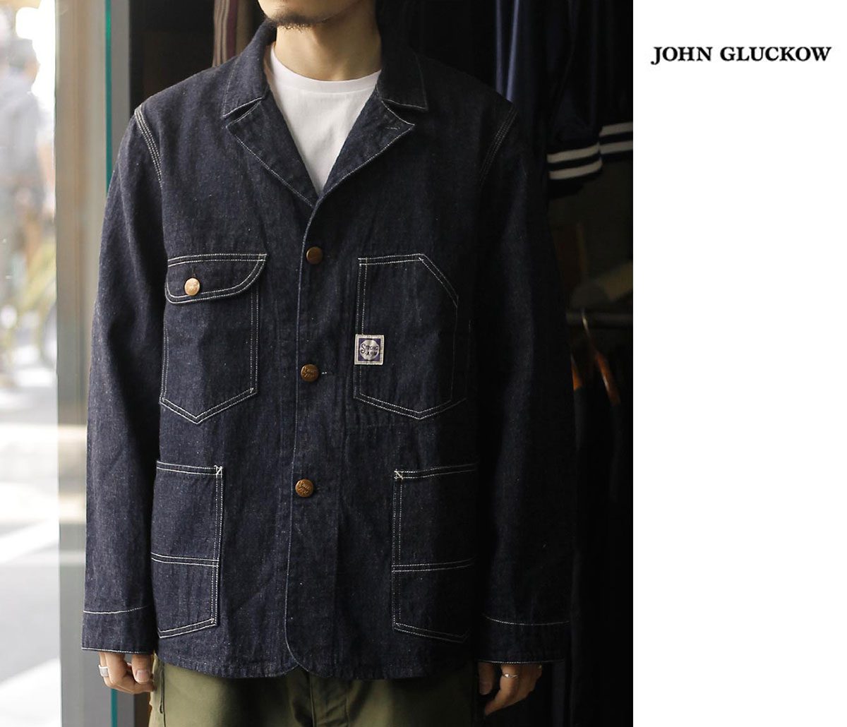 CORONA チンスト デニムカバーオール ジャケット 30s 40s 復刻 30s Hercules Denim Coverall 1930年代のデニムカバーオールです チン