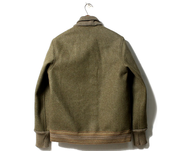 WAREHOUSE ウェアハウス コート ウール ボーダー ショールカラー
