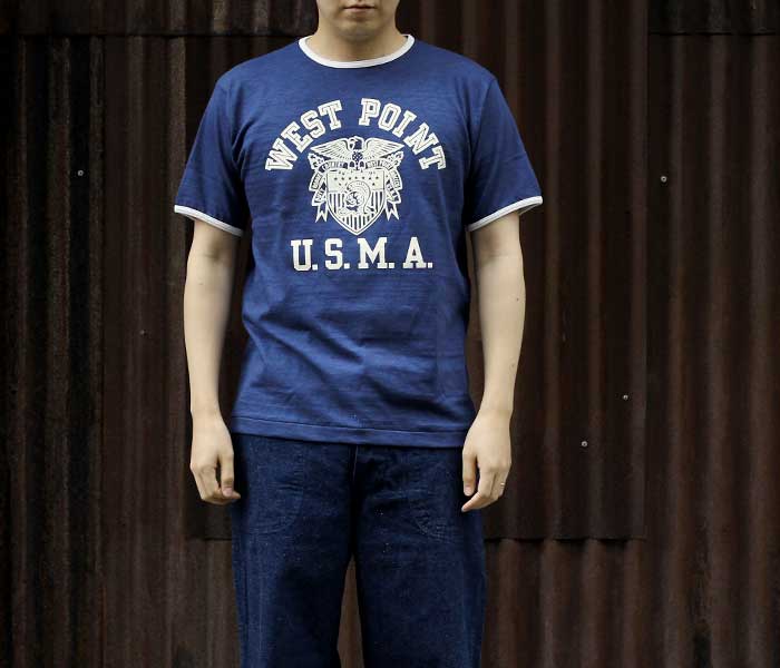 ウエアハウス WAREHOUSE 4059 WEST POINT リンガーTシャツ