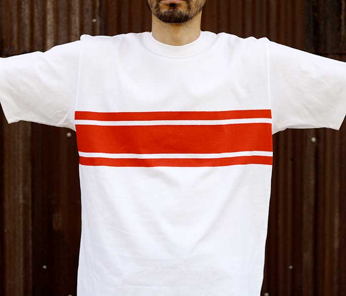 ウエアハウス WAREHOUSE 4093 パネルボーダー Tシャツ プリントT
