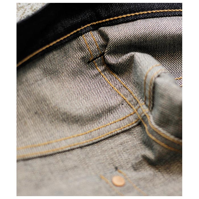 ドゥニーム DENIME 1947モデル 5ポケット デニムパンツ 茶綿混