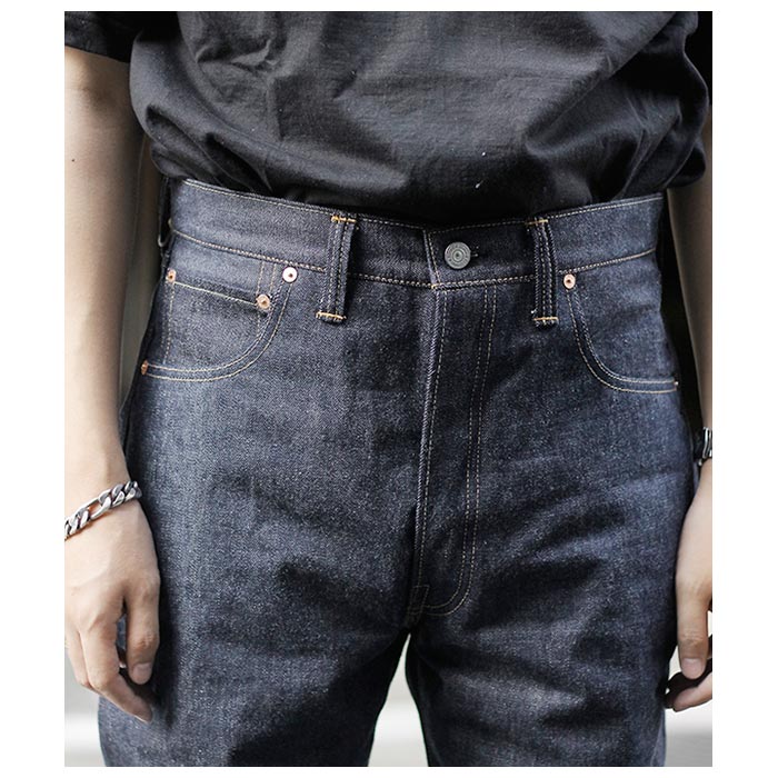 ドゥニーム DENIME 1947モデル 5ポケット デニムパンツ 茶綿混
