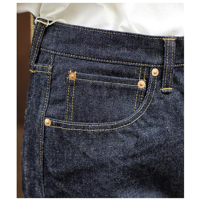 DENIME ドゥニーム BIG E モデル デニムパンツ ノンウォッシュ