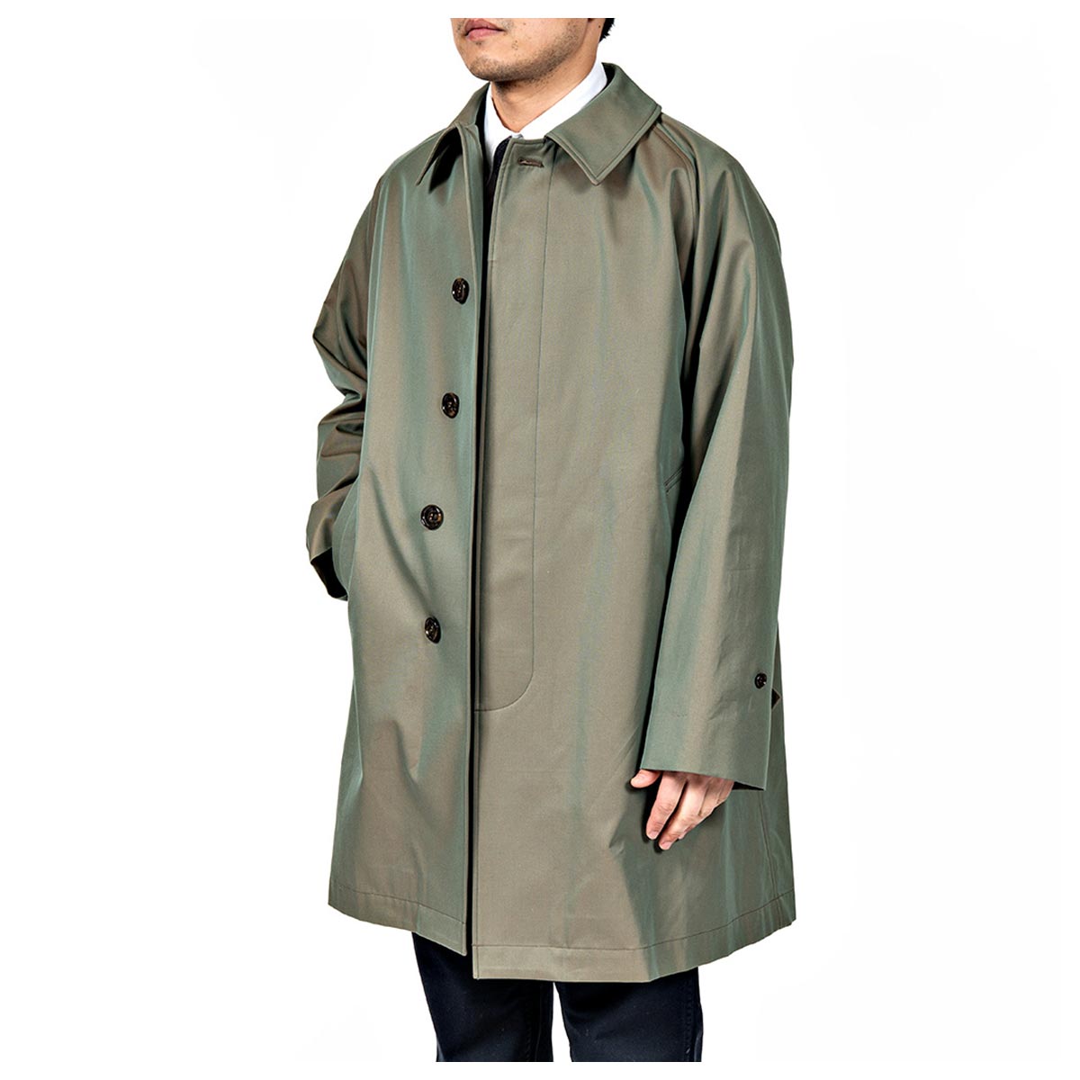 コットンベンタイルフードコート Hood Trench Ventile (Camel) | 道田又一商店