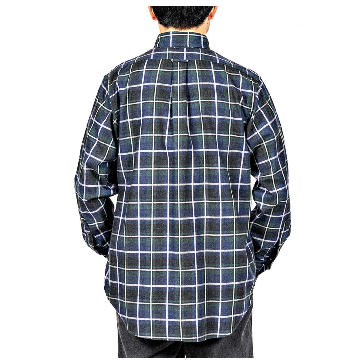 はんばーぐ KRIS VAN ASSCHE ギャザーブラックウォッチシャツ はんばーぐ様専用 KRIS VAN ASSCHE ギャザーブラックウォッチ
