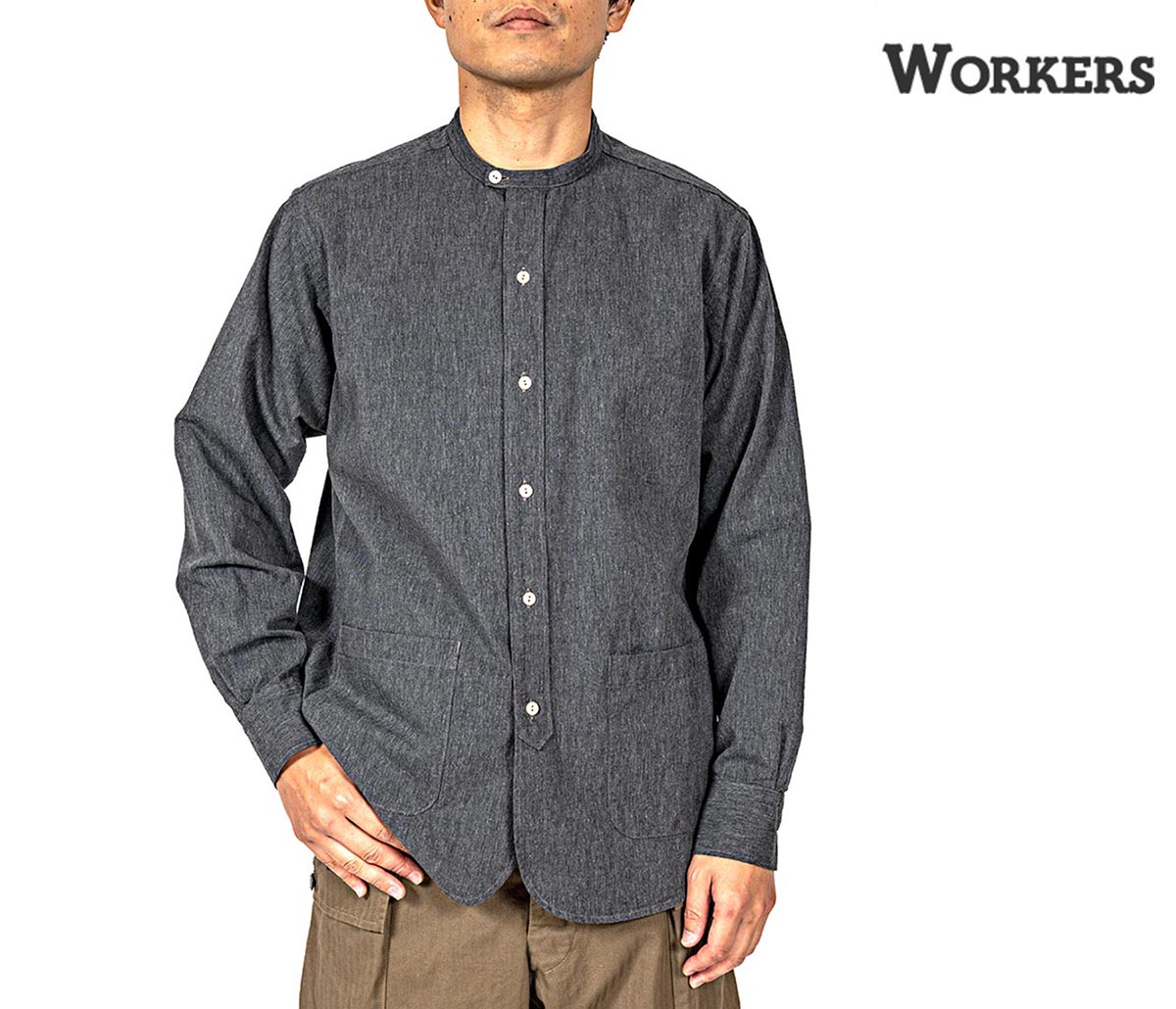 予約商品(お届け予定 3月頃以降) ワーカーズ WORKERS バンドカラー