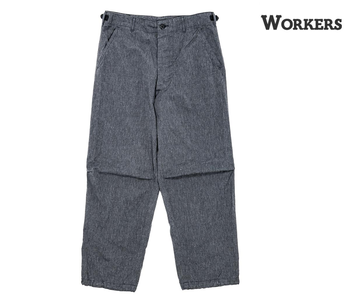 workers ブラックシャンブレー ショップコート 60's~ ユーロショップコート ブラックシャンブレー 黒シャン ワーク