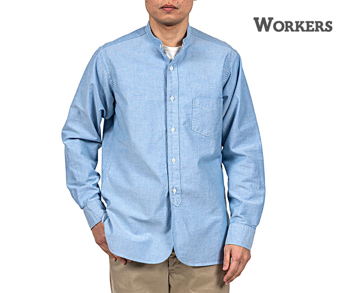 予約商品(お届け予定 7月頃以降) ワーカーズ WORKERS バンドカラー