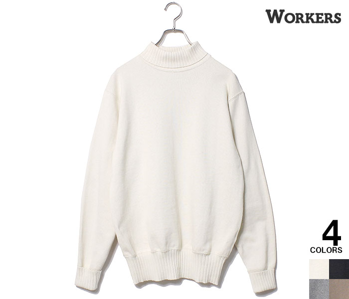 直営店に限定 ワーカーズ WORKERS コットンニット RAFセーター タートルネック トップス