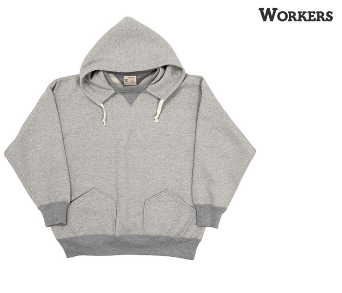 ワーカーズ WORKERS 後付け ヘビースウェット パーカー Heavy