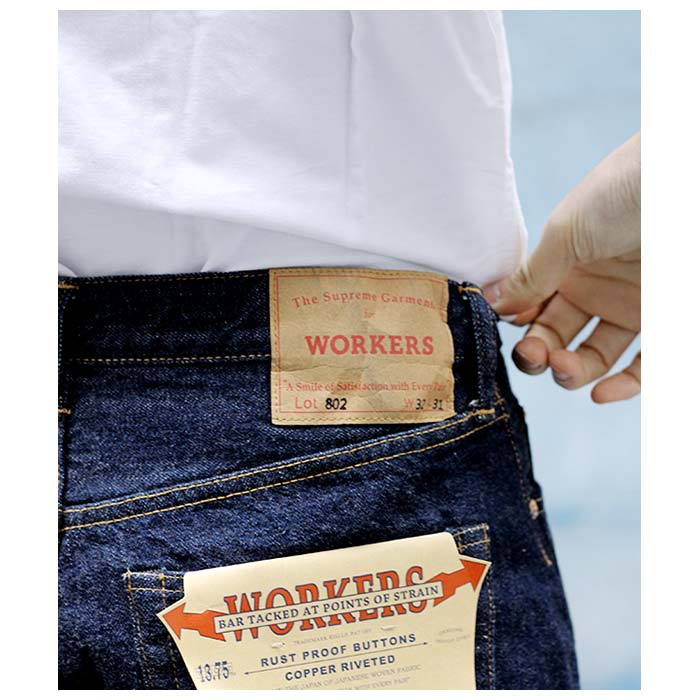 ワーカーズ WORKERS デニム Lot802 スリムテーパード ジーンズ