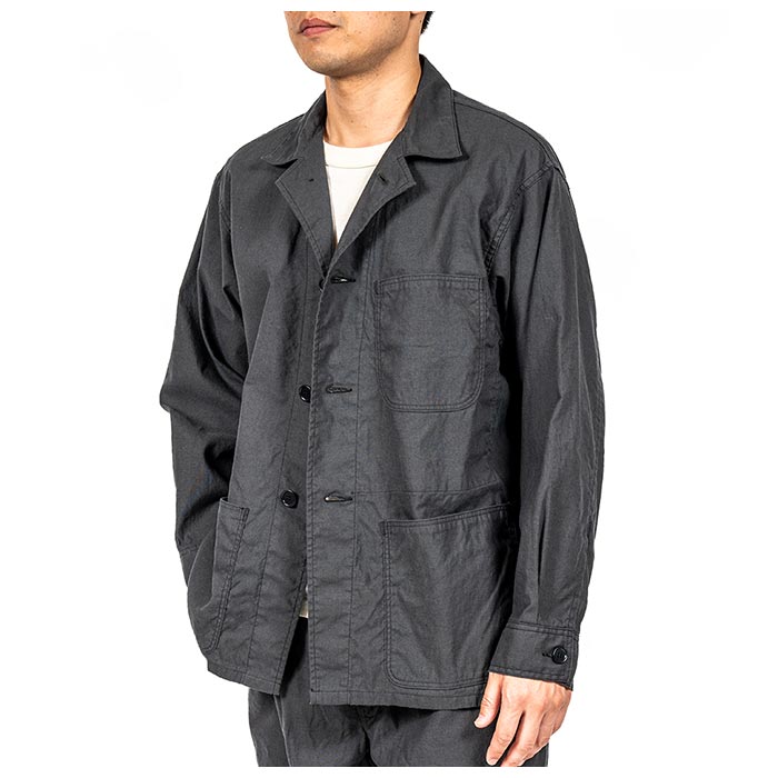 ワーカーズ WORKERS ブラックリネン ファティーグジャケット(L) WORKERS」 育つ素材 