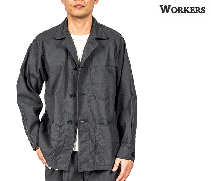 ワーカーズ WORKERS サマー ジャケット チャコール リネン